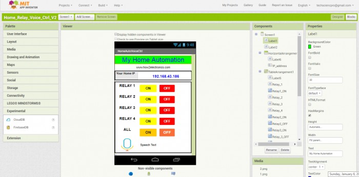 Voice Controlled Home Automation Using NodeMCU