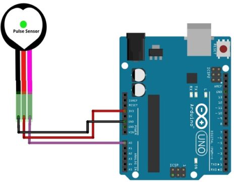 Pulse Sensor Arduino Connection