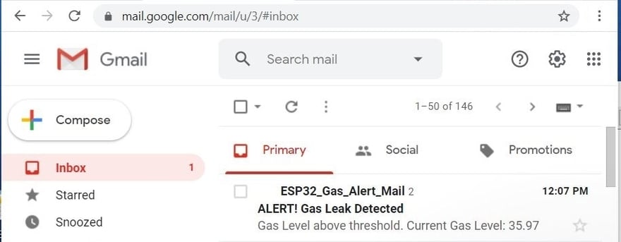 ESP32 Email Notification
