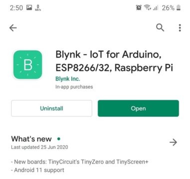 Blynk Installation