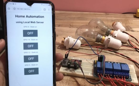 Home Appliances Control through Web Page