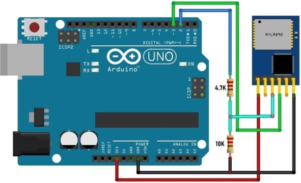 Arduino Reyax RYLR890 Connection