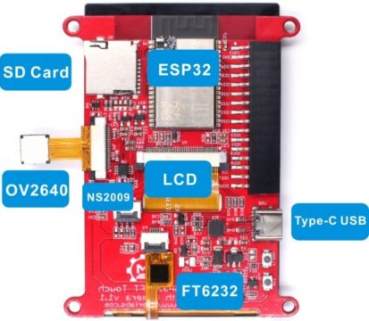 ESP32 TFT Touch Screen Camera