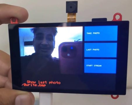 ESP32 Touch Screen Based Camera
