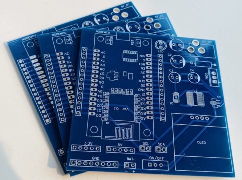 NodeMCU ESP8266 Bidirectional Visitor Counter PCB