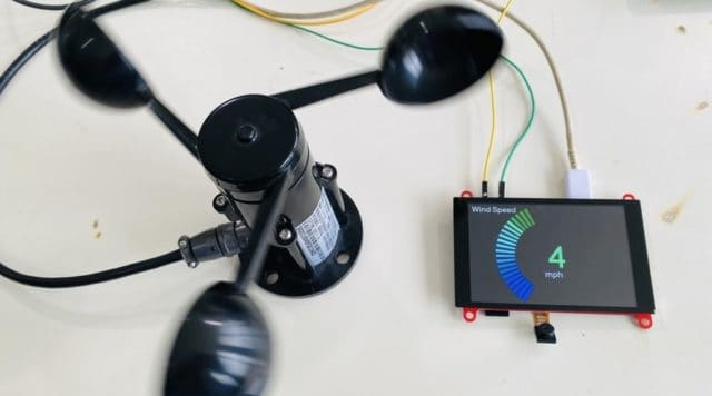 Wind Speed ESP32 TFT Display