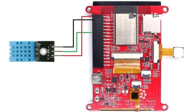 ESP32 DHT11 TFT Display