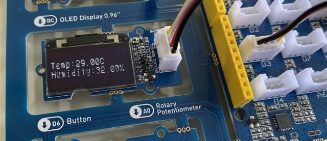 dht11 oled Seeeduino Lotus