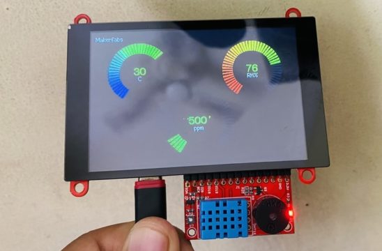 Indoor Air Quality Monitor with SPG30 & DHT11 on ESP32 LCD Screen