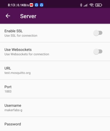 Setting MQTT Dashbooard