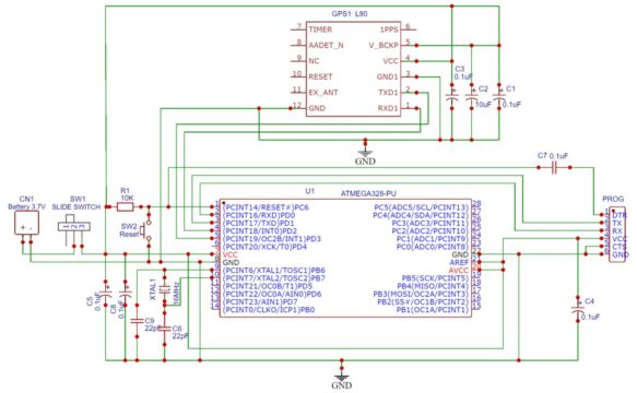 Portable GPS Receiver Circuit