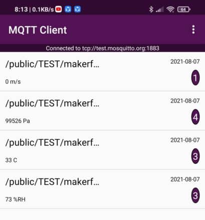 MQTT Datas