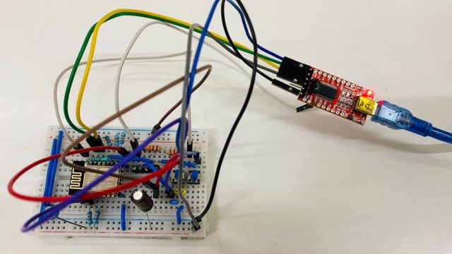 ESP-12E automatic flashing circuit