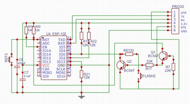 ESP8266 Programmer Circuit