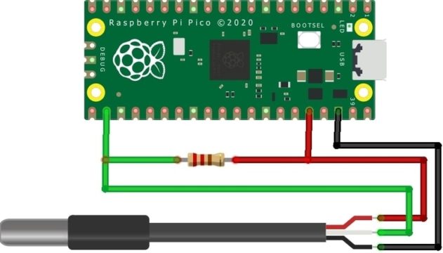 DS18B20 Raspberry Pi Pico