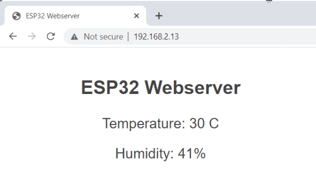 ESP32 DHT11 Webserver