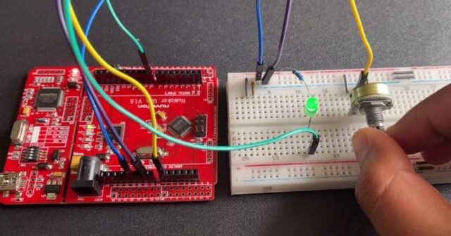 LED intensity Control Potentiometer