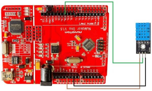 Nuvoton NuMaker UNO NUC131 DHT11
