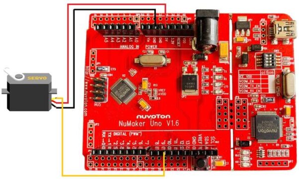 Servo Motor NUC Nuvoton NuMaker UNO