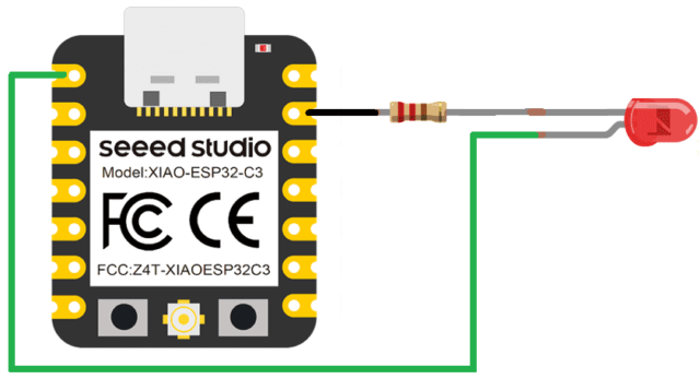 XIAO ESP32-C3 LED Blink