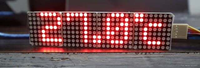 8x32 LED Matrix Display Arduino