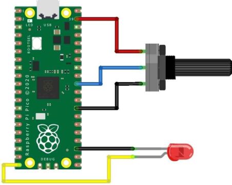Desktop Dimming Light using Raspberry Pi Pico