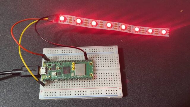 NeoPixel LED Strip Raspberry Pi Pico W