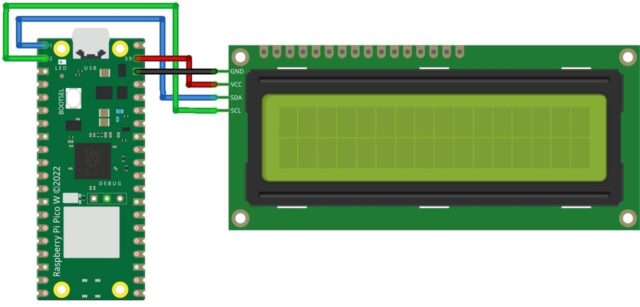 Raspberry Pi Pico W I2C LCD
