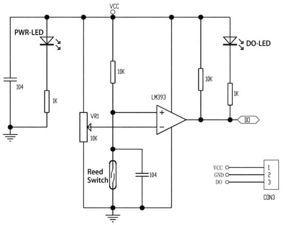 reed switch module circuit diagram