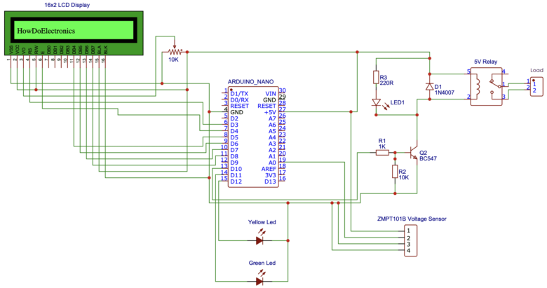 Arduino Over & Under AC Voltage Monitoring