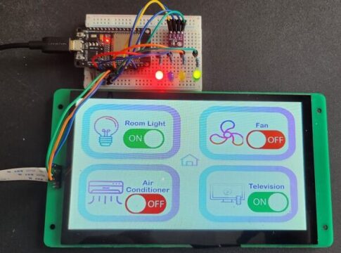 DWIN HMI Display ESP32 Relay Control