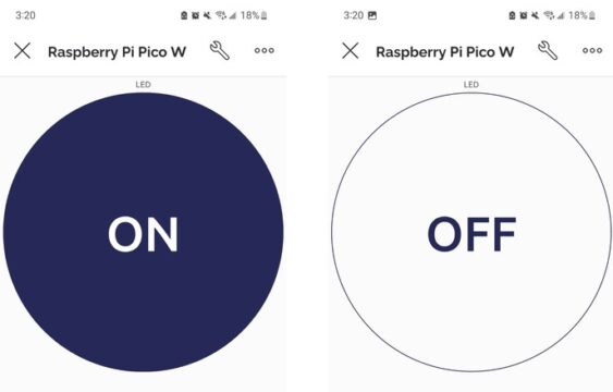 IoT LED Control using Mobile Blynk App & Raspberry Pi Pico W