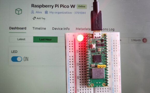 Raspberry Pi Pico W Blynk LED ON