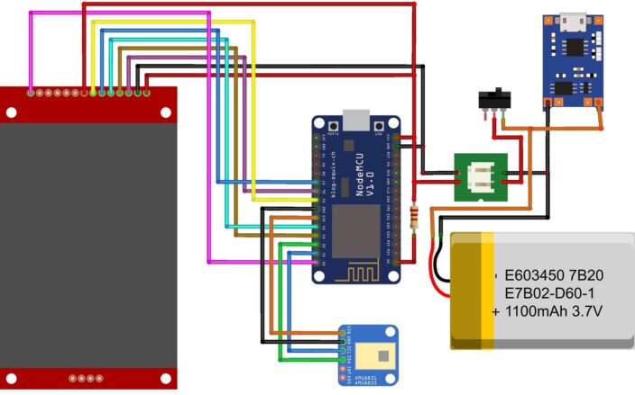 AMG8833 DIY Thermal Camera using ESP8266