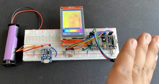AMG8833 ESP8266 Thermal Camera