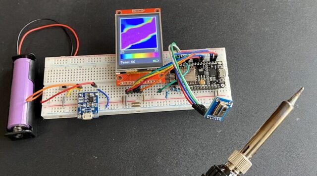 DIY AMG8833 Thermal Camera using ESP8266