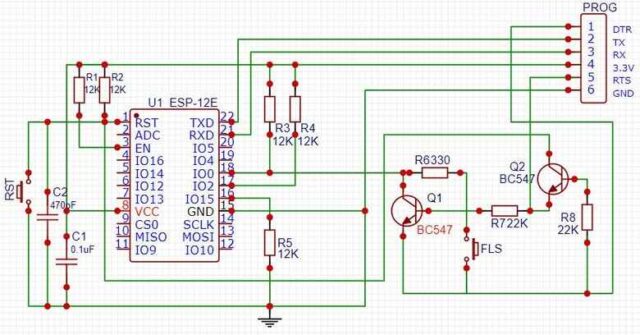 ESP8266 Programmer Circuit
