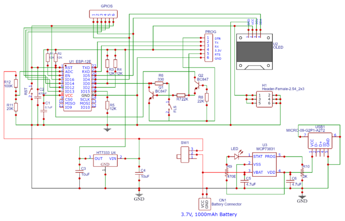 DIY LiPo Charger & IoT Battery Voltage Monitoring System