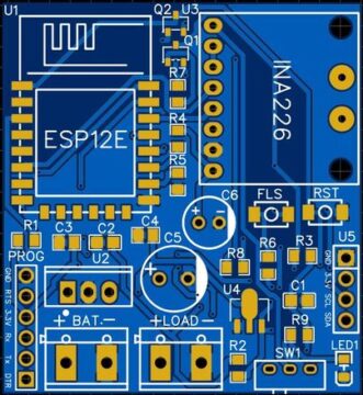 IoT DC Energy Meter PCB