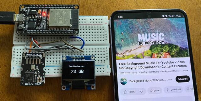 Testing ESP32 Decibel Meter