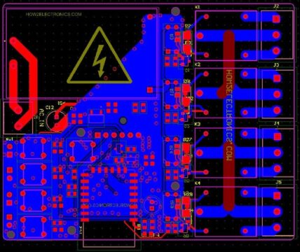 PCB for Alexa Smart Home Automation using ESP8266