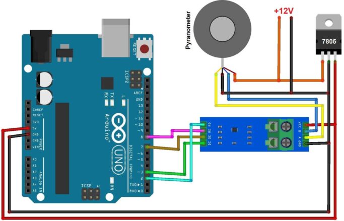 Interfacing Pyranometer Arduino