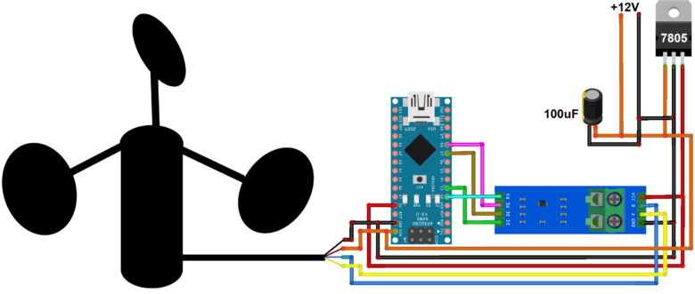 Interfacing Ultrasonic Anemometer Arduino