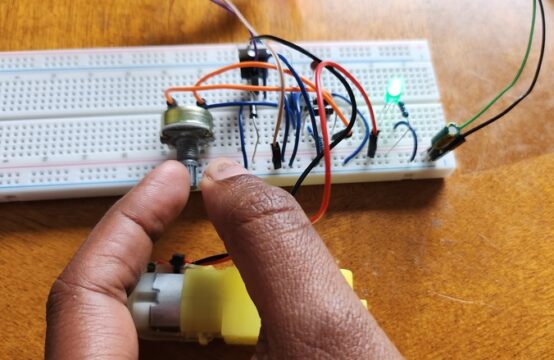 PWM Based Motor Speed Control using 555 IC