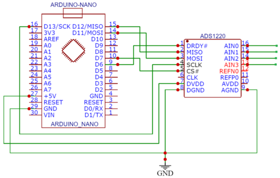 ADS1220 Arduino Interfacing