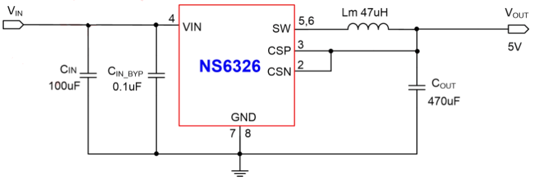 NS6326B Typical Application Circuit
