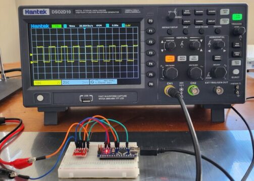MCP4725 DAC Square Wave Generator