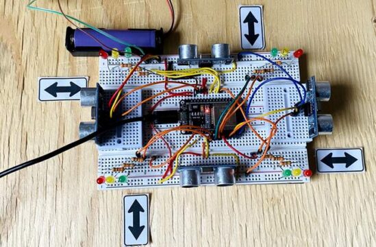 Density Based Traffic Light Controller with ESP32 & Blynk