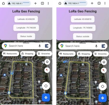 LoRa-Enabled IoT Geo-Fencing Web Server