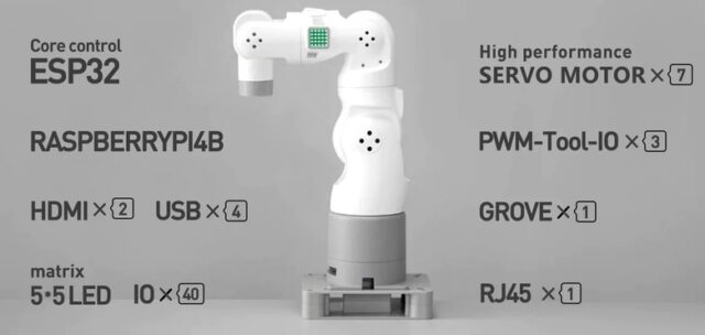MyArm 300 Pi 2023 is 7-Axis Robotic Arm